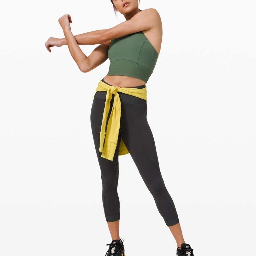 Lululemon Train Free High Rise Crop Leggings Graphite Grey